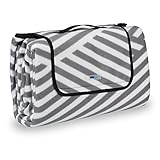 Relaxdays Picknickdecke XXL, 200 x 200 cm, wärmeisoliert, Faltbare...