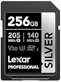 Lexar 256GB Professional Silver SDXC Speicherkarte UHS-I, C10, U3, V30,...