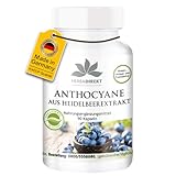 Anthocyane aus Heidelbeerextrakt 25% - 90 Kapseln - vegan | HERBADIREKT by...