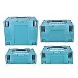 Makita Makpac Set Gr. 1 + Gr. 2 + Gr. 3 + Gr. 4 Transportbox und...