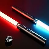 MOZC Laserschwert Kinder, 2-in-1 Lichtschwert mit 15 Farben, Duell...