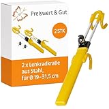 Preiswert&Gut 2 x Lenkradschloss für Auto & SUV – Lenkradkralle mit...