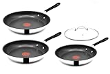 Tefal Jamie Oliver Pfannenset - Pfanne 28 cm + 24 cm + 20 cm mit Deckel...