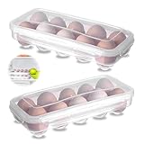 Eierbox, 2 Stück Transparent Eierkarton 10 Eier Behälter Aufbewahrung...