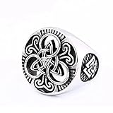 TYMONT Vintage Viking Odin Trinity Celtic Knot Ring Herren Nordic Edelstahl...