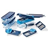 Genius Nicer Dicer Smart (14 tlg.) in blau - Gemüse-schneider für...