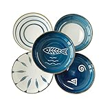 Japanischer Stil Keramik Dipschalen Snackschalen Set, Kleine...