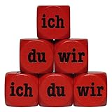 toys-for-all Ich Du Wir Würfel aus Holz, Holzwürfel 30 mm - 1 Stück