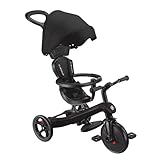 GLOBBER Explorer Trike 4in1 Pro in Schwarz – Dreirad, Laufrad und...