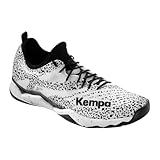 Kempa Herren Wing Lite 2.0 Handball-Schuhe, weiß/schwarz, 43 EU