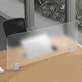Schreibtisch-Trennwand, mattiertes Acryl, freistehend,...