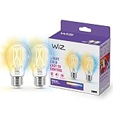 WiZ Tunable White LED Lampen E27 2er-Pack (806 lm), 60 W transparente...