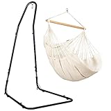 LA SIESTA® Habana Baumwoll Hängesessel & Stahlgestell - Hängesessel...