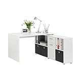 FMD Möbel, 353-001 Lexo Schreibtisch-Winkelkombination,weiß, Tisch maße...