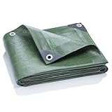 GardenMate 2x3m 120g/m² Gewebeplane Grün Abdeckplane Schutzplane...
