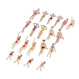 IPOTCH 20Stk. Modell Mini Figur Menschen bunter Strand Kinder DIY-Modell...