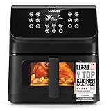 COSORI Airfryer, Heißluftfritteuse 6,2L mit Sichtfenster und Shake...