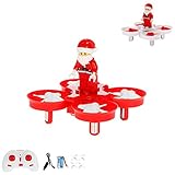 RC-ferngesteuerte 4 Kanal-Mini-Drohne, Quadcopter mit Musik, 3D-Flip,...