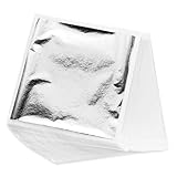 Apausvcm 100 Blätter Blattsilber Imitation,Silber Blatt zum Basteln...