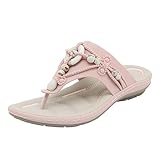 BMKKTOP Sandalen für Damen, Keilabsatz, Sommer, Komfort, funkelnde...