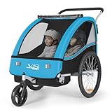 Tiggo VS 2 in 1 Kinderanhänger Fahrradanhänger Anhänger mit Buggy Set...