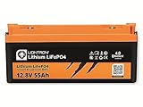 LIONTRON LiFePO4 12,8V 55Ah LX; 704Wh; 3000 Zyklen bei 90% Entladungstiefe...