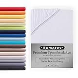 Premium Boxspringbett Spannbettlaken 180-200 x 200-220 cm, Spannbetttuch...