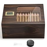 LEACHOI Handgefertigter Zigarren Humidor, Humidor Zigarren Schrank,...