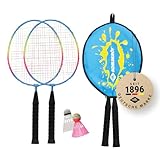 Schildkröt Federball Set Junior – 2 kurze Schläger für leichteres...