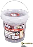Connex Universalschrauben 5,0 x 60 mm - 240 Stück im Set - Senkkopf -...