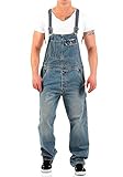 Jet Lag Herren Latz Jeans Overall Lange Hose Loose Fit Denim Long XL