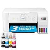 Epson EcoTank ET-2876 A4-Multifunktions-Wi-Fi-Tintentankdrucker, mit einem...