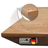 Domar - Tischfolie transparent 2mm nach maß - Made in Germany I Glasklare...