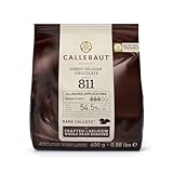 Callebaut Feinste belgische dunkle Schokolade, braun, 400 g