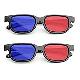MingZhuInC 3D-Brille, 2 Stücke 3D Brille Rot Blau, Für Filme Oder...