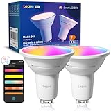 Lepro BG1 Smarte AI GU10 LED Lampe - RGBCW Farbwechsel & Dimmbar,...