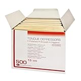 DE Healthcare Products – 500 Stück Mundspatel (15 cm x 1,7cm), unsteril,...