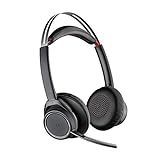 Plantronics - Voyager Focus UC (Poly) - Bluetooth Dual-Ear (Stereo) Headset...