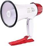 infactory Megafon: Megaphon 10 Watt (Megafon mit Sirene, Megaphon mit...