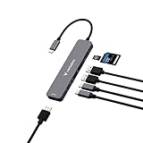 Verbatim USB-C Essentials Multiport Hub - 7 Anschlüsse: (2) USB-A 3.0/3.2...