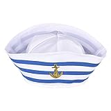 Generisch Matrosen Kostümzubehör - Erwachsene Partyhüte Fancy Navy Hat...