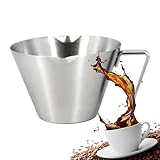 Kaffee-Messbecher – 100 Ml Hitzebeständiger Edelstahlkrug,...