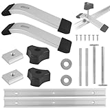 2 StüCk T Nut Schiene M8 Aluminiumlegierung Gleitschiene, M8-Edelstahlring...