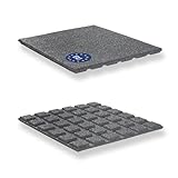 Gartenpirat Fallschutzmatte 50x50 cm Stärke 25 mm grau Gummimatte für...