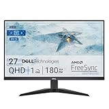 Dell G2725D 27 Zoll QHD (2560x1440) Gaming Monitor, 180Hz, IPS, 1ms, AMD...