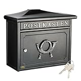 BURG-WÄCHTER Klassischer Briefkasten ohne Zeitungsfach und Namensschild,...