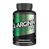 BIOMENTA Arginin + Ginseng – 180 L-Arginin Ginseng Kapseln hochdosiert...