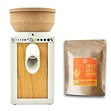 KoMo KoMoMio weiß mit Kork-Trichter + 2,5 kg Bio Dinkel | Made in Austria...