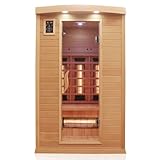 Dewello® Infrarotkabine Infrarotsauna Hyder 115x105 für 1-2 Personen aus...