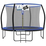 SONGMICS Trampolin 366 cm d, Gartentrampolin für Kinder mit...